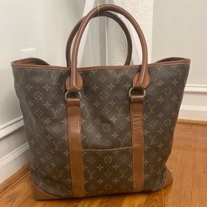 Authentic Louis VuittonMonogram Sac Weekend GMTote